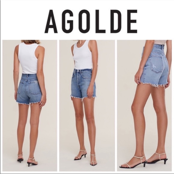 Agolde Riley Long short in Snapshot - Picture 4 of 12